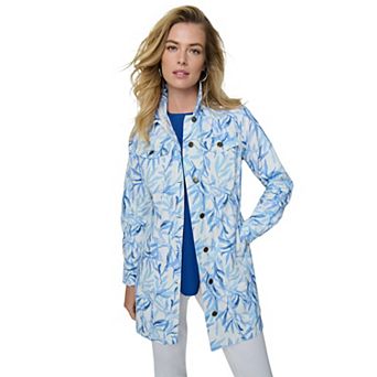 Jessica London Women's Plus Size Long Denim Jacket