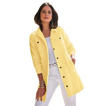 Jessica London Women's Plus Size Long Denim Jacket