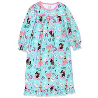 Barbie Girls Flannel Granny Gown Nightgown Pajamas