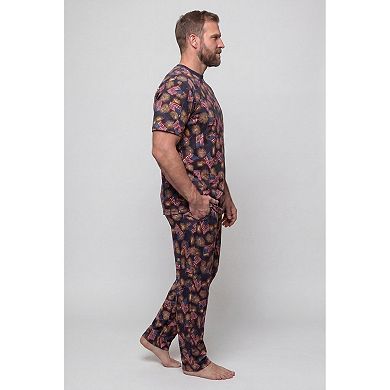 Kingsize Men's Big & Tall Lightweight Cotton Novelty Pj Set