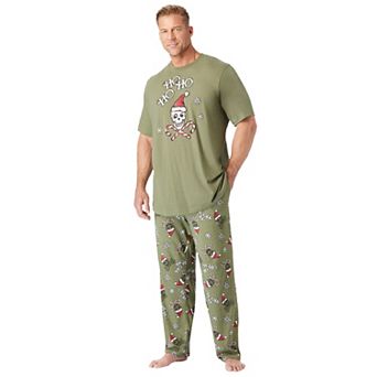KingSize Men's Big & Tall Lightweight Cotton Novelty PJ Set