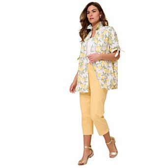 Roaman's Women's Plus Size French Check Shirt