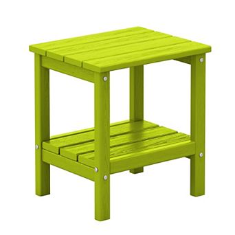 Outdoor Hdpe Classic Double-layer Adirondack Side Table