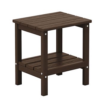 Outdoor Hdpe Classic Double-layer Adirondack Side Table