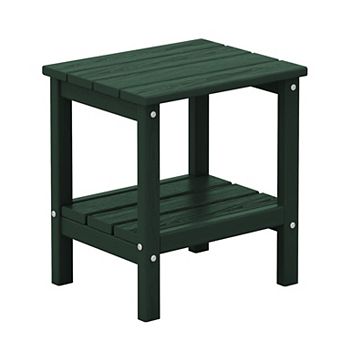 Outdoor Hdpe Classic Double-layer Adirondack Side Table