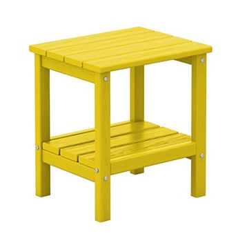 Outdoor Hdpe Classic Double-layer Adirondack Side Table