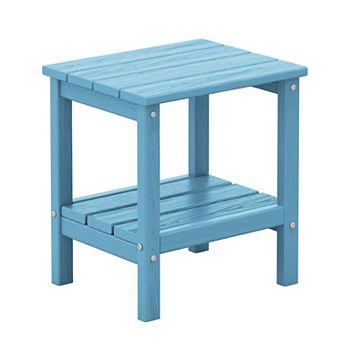 Outdoor Hdpe Classic Double-layer Adirondack Side Table