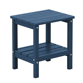 Outdoor Hdpe Classic Double-layer Adirondack Side Table