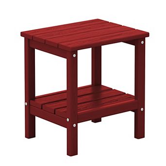 Outdoor Hdpe Classic Double-layer Adirondack Side Table