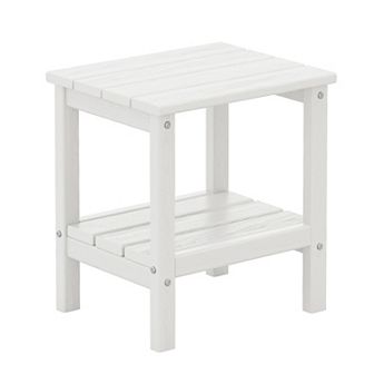 Outdoor Hdpe Classic Double-layer Adirondack Side Table