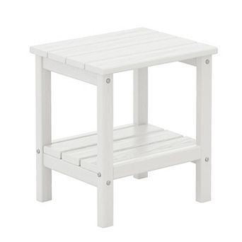 Outdoor Hdpe Classic Double-layer Adirondack Side Table
