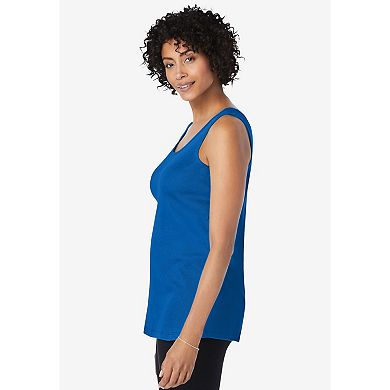 Woman Within Plus Size Rib Knit Tank