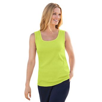 Woman Within Plus Size Rib Knit Tank