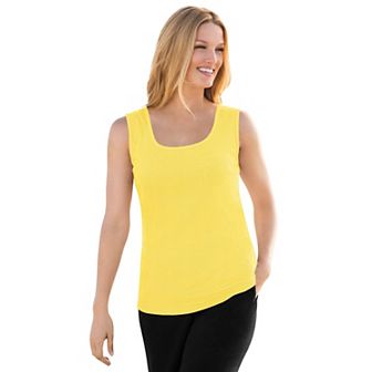 Woman Within Women's Plus Size Rib Knit Tank