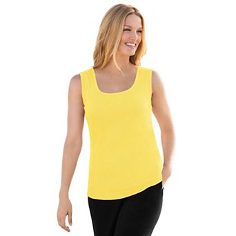Woman Within Plus Size Rib Knit Tank
