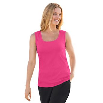 Woman Within Plus Size Rib Knit Tank