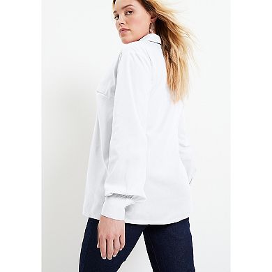 June & Vie Women's Plus Size Poplin La Vie Tunic