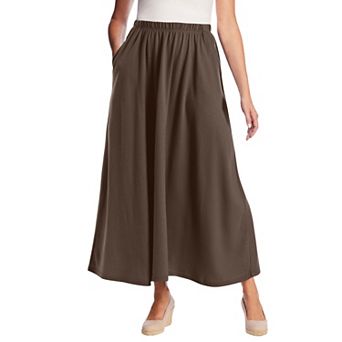 Woman Within Plus Size 7-Day Maxi Skirt