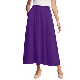 Woman Within Plus Size 7-Day Maxi Skirt