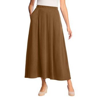 Woman Within Plus Size 7-Day Maxi Skirt