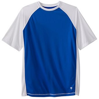 KingSize Men's Big & Tall Cling-Free Raglan Short Sleeve Swim Shirt