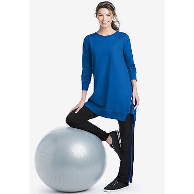 Woman Within Plus Size Side Zip Sweatshirt