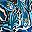 Blue Painterly Leaves