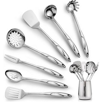 Zulay Kitchen Utensils Set Stainless Steel 8 pc