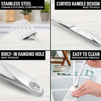 Zulay Kitchen Utensils Set Stainless Steel 8 Piece