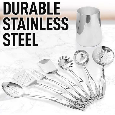 Zulay Kitchen Utensils Set Stainless Steel 8 Piece