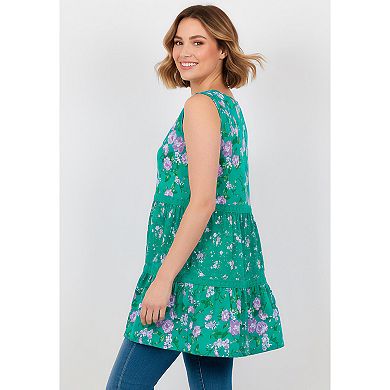 Woman Within Plus Size Tiered Tank