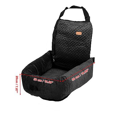Dog Car Seat Booster Seat Adjustable Straps For Medium Small Sized Pets Seat Travel Bed