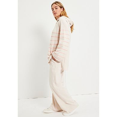 June & Vie Women's Plus Size Bell-Sleeve French Terry Sweatshirt