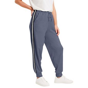 June + Vie Women's Plus Size French Terry Jogger