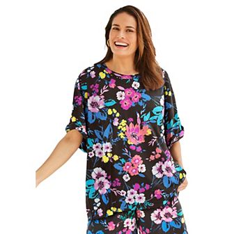 Woman Within Women's Plus Size Relaxed Tee