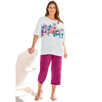 Woman Within Women's Plus Size Relaxed Tee