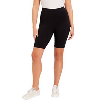 June + Vie Women's Plus Size Classic Bike Shorts