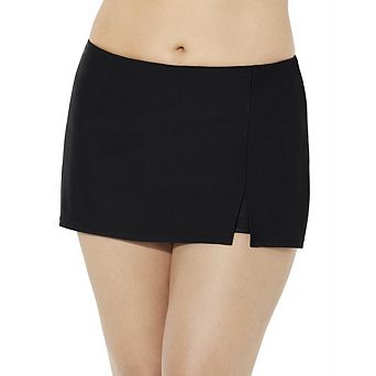 Swimsuits For All Women's Plus Size Side Slit Swim Skort