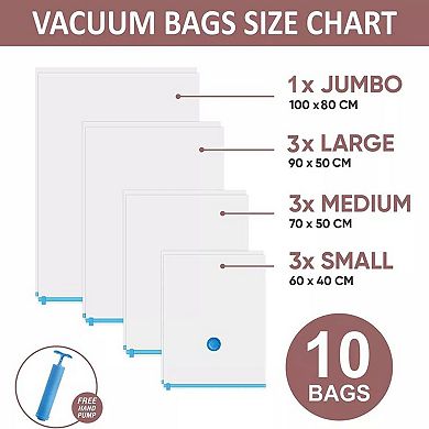 Jumbo Vacuum Storage Bags: Space-saving Solution For Travel And Home