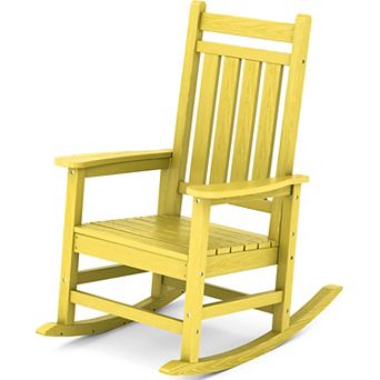 Modern High-back Patio Rocking Chair