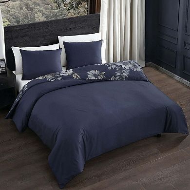Bebejan Forget Me Not 100% Cotton Sateen 3 Piece Reversible Duvet Cover Set