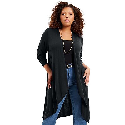 June Vie Women s Plus Size High Low Cardigan