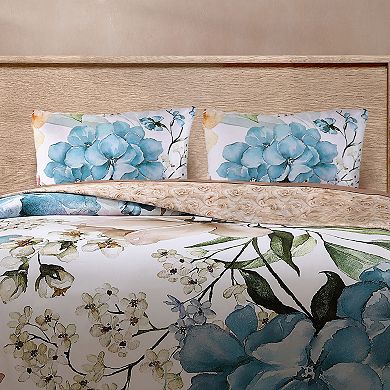 Bebejan Maia 200 Thread Count 100% Cotton Sateen 3 Piece Reversible Duvet Cover Set