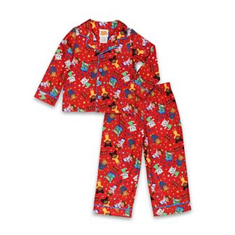 Daniel Tiger's Neighborhood Toddler Flannel Coat Style Pajamas