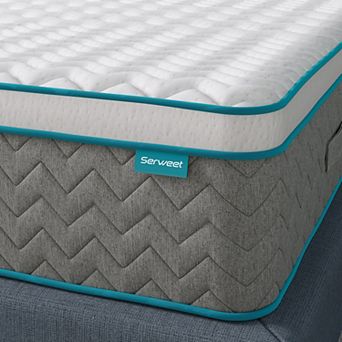 Serweet 10 Inch Memory Foam Hybrid Mattress Pocket Spring Mattress In A Box