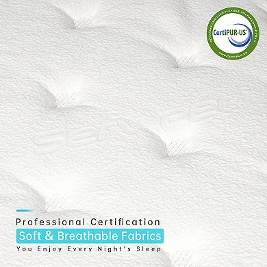 Serweet 10 Inch Memory Foam Hybrid Mattress Pocket Spring Mattress In A Box