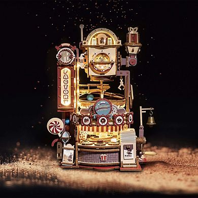 Diy 3d Moving Gears Puzzle Chocolate Factory 420pcs