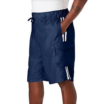 KingSize Men's Big & Tall 10 Double Stripe Swim Board Shorts