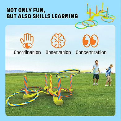 Wham-O Ring Toss Games For Kids And Adults, Indoor& Outdoor Ring Tossing Game
