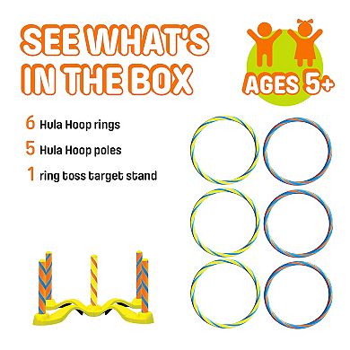 Wham-O Ring Toss Games For Kids And Adults, Indoor& Outdoor Ring Tossing Game